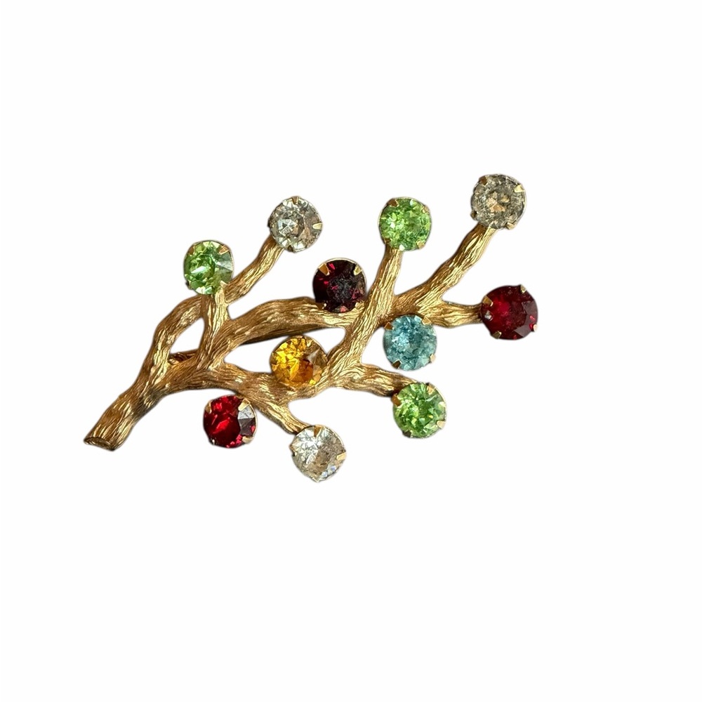 1940s-1960s MCM Van Dell “Tree of Life” 1/20 12K G.F.(Gold Filled) Brooch